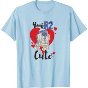 imageStar Wars R2D2 You R2 Cute Valentines Day TShirtBaby Blue