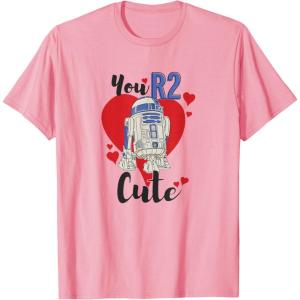 imageStar Wars R2D2 You R2 Cute Valentines Day TShirtPink