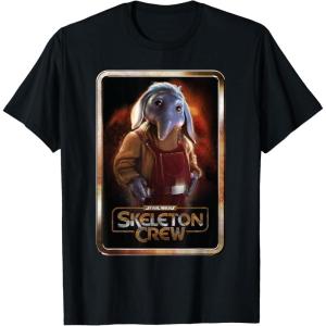 imageStar Wars Skeleton Crew Neel with Series Logo Disney TShirtBlack