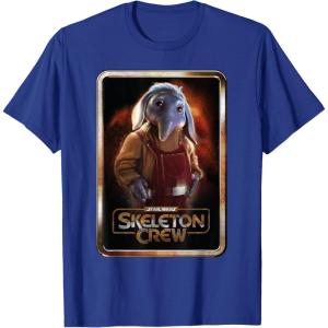imageStar Wars Skeleton Crew Neel with Series Logo Disney TShirtRoyal Blue