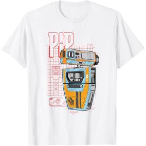 imageStar Wars The Acolyte Pip the PIP Repair Droid TShirtWhite