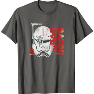 imageStar Wars The Bad Batch Crosshair Logo V2 TShirtAsphalt Grey