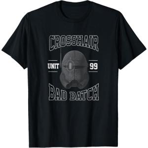 imageStar Wars The Bad Batch Crosshair Unit 99 Big Face TShirtBlack