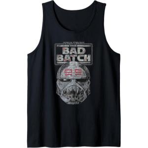 imageStar Wars The Bad Batch Wrecker Helmet Sketch Tank TopBlack