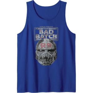 imageStar Wars The Bad Batch Wrecker Helmet Sketch Tank TopRoyal Blue