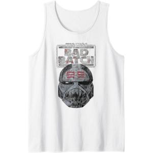imageStar Wars The Bad Batch Wrecker Helmet Sketch Tank TopWhite