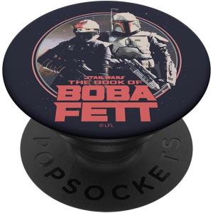 imageStar Wars The Book Of Boba Fett Fennec Shand Retro Graphic PopSockets Standard PopGripStandard