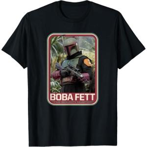 imageStar Wars The Mandalorian Boba Fett TShirtBlack
