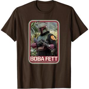 imageStar Wars The Mandalorian Boba Fett TShirtBrown