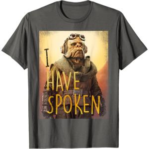imageStar Wars The Mandalorian Kuiil I Have Spoken TShirtAsphalt Grey
