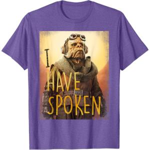 imageStar Wars The Mandalorian Kuiil I Have Spoken TShirtPurple Heather