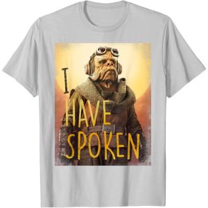 imageStar Wars The Mandalorian Kuiil I Have Spoken TShirtSilver Grey