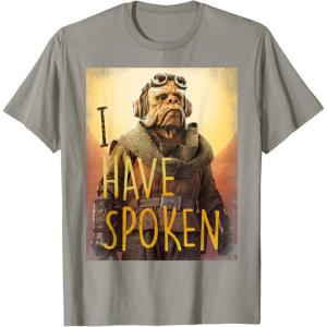 imageStar Wars The Mandalorian Kuiil I Have Spoken TShirtSlate Grey