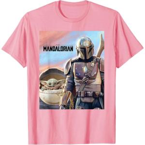 imageStar Wars The Mandalorian The Child Painting TShirtPink