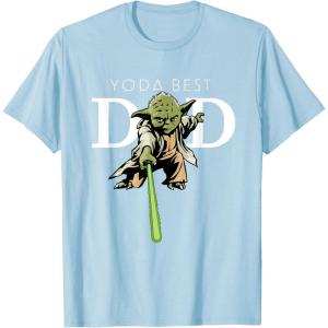 imageStar Wars Yoda Lightsaber Best Dad Fathers Day TShirtBaby Blue