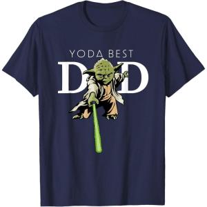 imageStar Wars Yoda Lightsaber Best Dad Fathers Day TShirtNavy Blue