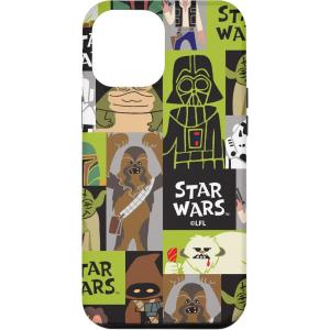 imageiPhone 16 Star Wars Chewbacca Darth Vader Boba Fett Character Doodles CaseiPhone 12 Pro Max