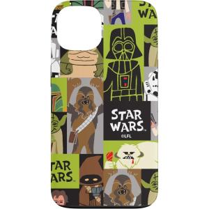 imageiPhone 16 Star Wars Chewbacca Darth Vader Boba Fett Character Doodles CaseiPhone 13
