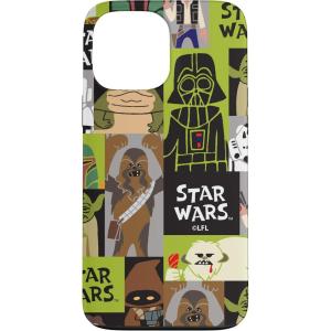 imageiPhone 16 Star Wars Chewbacca Darth Vader Boba Fett Character Doodles CaseiPhone 13 Pro Max