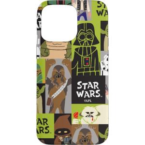 imageiPhone 16 Star Wars Chewbacca Darth Vader Boba Fett Character Doodles CaseiPhone 15 Pro Max