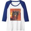 imageStar Wars The Bad Batch Hunter Wrecker Tech Crosshair Sunset Raglan Baseball TeeRoyal BlueWhite