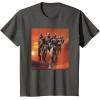 imageStar Wars The Bad Batch Hunter Wrecker Tech Crosshair Sunset TShirtAsphalt Grey