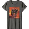 imageStar Wars The Bad Batch Hunter Wrecker Tech Crosshair Sunset TShirtAsphalt Grey