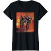 imageStar Wars The Bad Batch Hunter Wrecker Tech Crosshair Sunset TShirtBlack