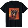 imageStar Wars The Bad Batch Hunter Wrecker Tech Crosshair Sunset TShirtBlack