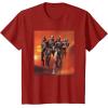 imageStar Wars The Bad Batch Hunter Wrecker Tech Crosshair Sunset TShirtCranberry Red
