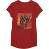 imageStar Wars The Bad Batch Hunter Wrecker Tech Crosshair Sunset TShirtCranberry Red