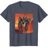 imageStar Wars The Bad Batch Hunter Wrecker Tech Crosshair Sunset TShirtHeather Blue