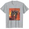 imageStar Wars The Bad Batch Hunter Wrecker Tech Crosshair Sunset TShirtHeather Grey