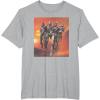 imageStar Wars The Bad Batch Hunter Wrecker Tech Crosshair Sunset TShirtHeather Grey