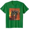 imageStar Wars The Bad Batch Hunter Wrecker Tech Crosshair Sunset TShirtKelly Green