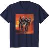 imageStar Wars The Bad Batch Hunter Wrecker Tech Crosshair Sunset TShirtNavy Blue