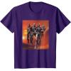imageStar Wars The Bad Batch Hunter Wrecker Tech Crosshair Sunset TShirtPurple