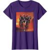 imageStar Wars The Bad Batch Hunter Wrecker Tech Crosshair Sunset TShirtPurple