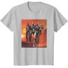 imageStar Wars The Bad Batch Hunter Wrecker Tech Crosshair Sunset TShirtSilver Grey
