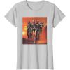imageStar Wars The Bad Batch Hunter Wrecker Tech Crosshair Sunset TShirtSilver Grey