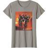 imageStar Wars The Bad Batch Hunter Wrecker Tech Crosshair Sunset TShirtSlate Grey
