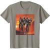 imageStar Wars The Bad Batch Hunter Wrecker Tech Crosshair Sunset TShirtSlate Grey