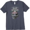 imageStar Wars The Bad Batch Wrecker Helmet Sketch Premium TShirtHeather Blue