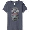 imageStar Wars The Bad Batch Wrecker Helmet Sketch Premium TShirtHeather Blue