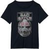 imageStar Wars The Bad Batch Wrecker Helmet Sketch TShirtBlack