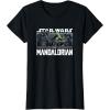 imageStar Wars The Mandalorian Luke Skywalker Vs Dark Troopers TShirtBlack
