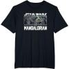 imageStar Wars The Mandalorian Luke Skywalker Vs Dark Troopers TShirtBlack