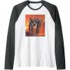 imageStar Wars The Bad Batch Hunter Wrecker Tech Crosshair Sunset Raglan Baseball TeeDark Heather GreyWhite