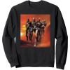 imageStar Wars The Bad Batch Hunter Wrecker Tech Crosshair Sunset SweatshirtBlack