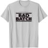 imageStar Wars The Bad Batch Logo V1 TShirtSilver Grey